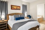 King bed in master